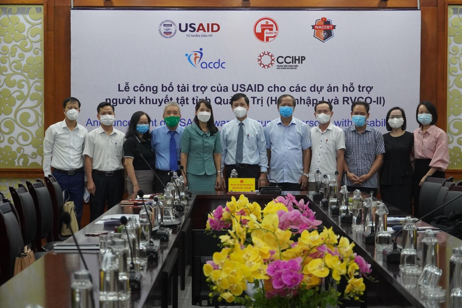 Lễ công bố các dự án hỗ trợ người khuyết tật do USAID tài trợ tại tỉnh Quảng Trị